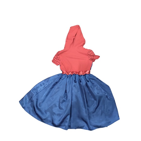 Kids Spider‎ Man Hooded Dress Costume Spidey Cosplay Toddler Girls Size 10 12 - Picture 4 of 5